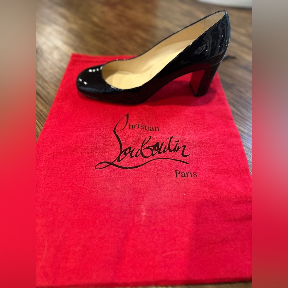 CHRISTIAN LOUBOUTIN Cadrilla 70 Patent Leather Pumps